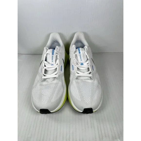 Size 12 Nike Air Zoom Structure 25 Running Mens White Cyber Black DJ7883-108 NEW